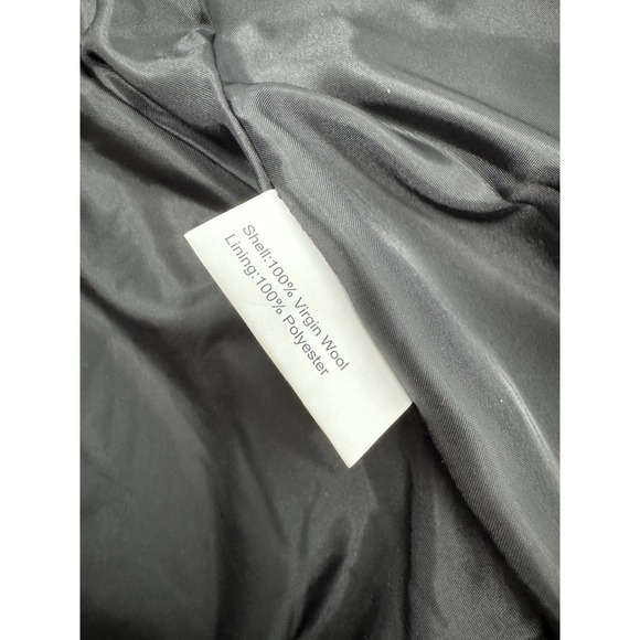 Wyoming Traders Vest Womens Medium Black 100% Wool Full Zip Western Riding Work - Picture 4 of 8